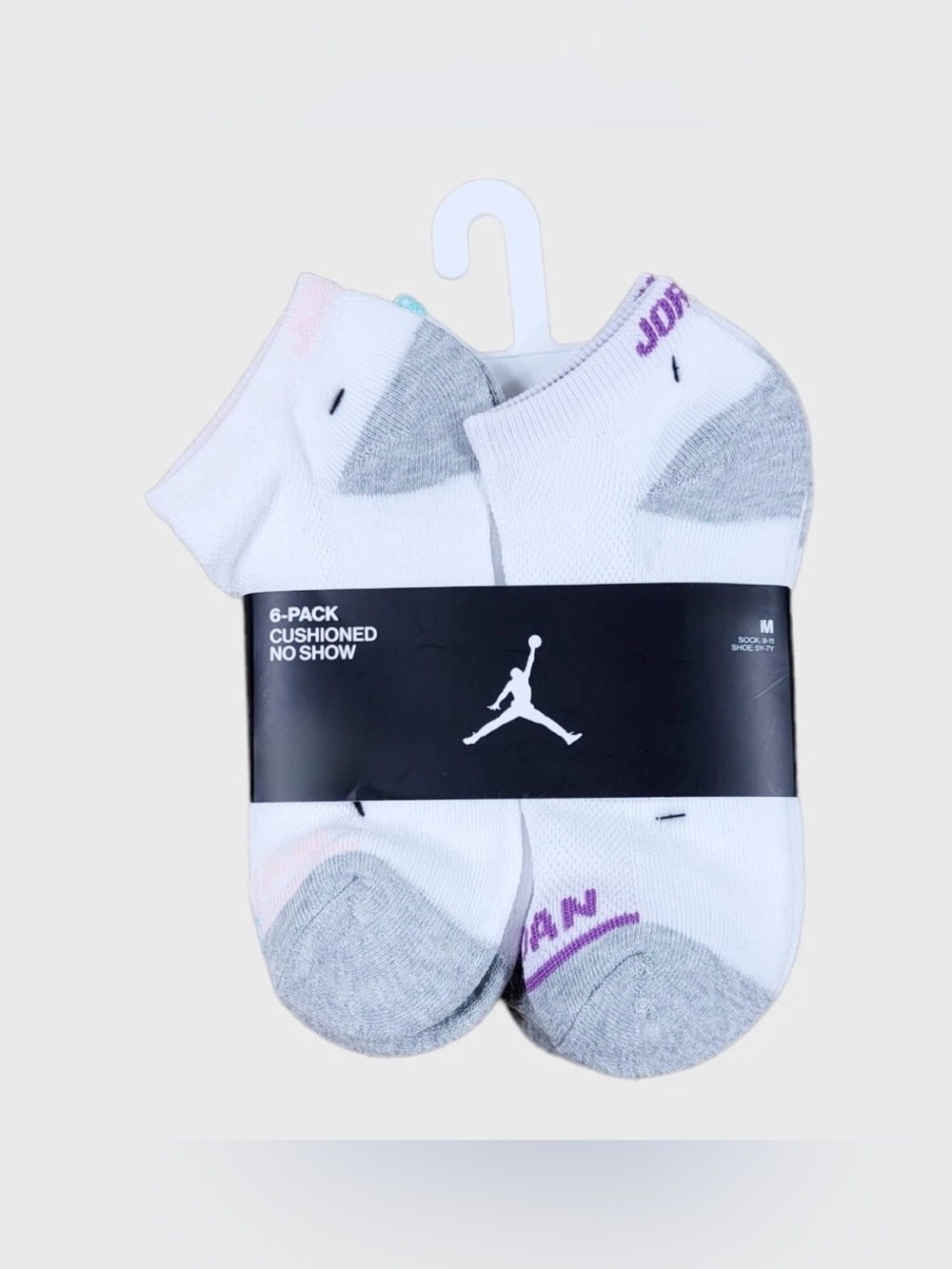 NEW 6-PACK Nike Air Jordan Cushioned No Show Socks